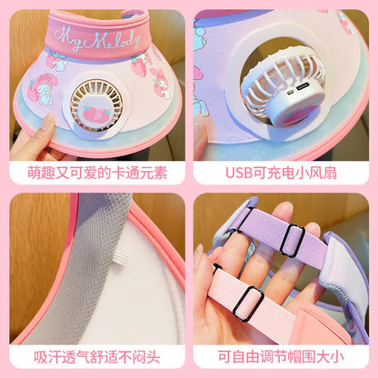 Kawaii Kids USB Fan Hat